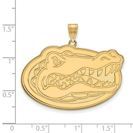 10K Yellow Gold Charm Pendant Florida NCAA University Of Miami 16 mm 10